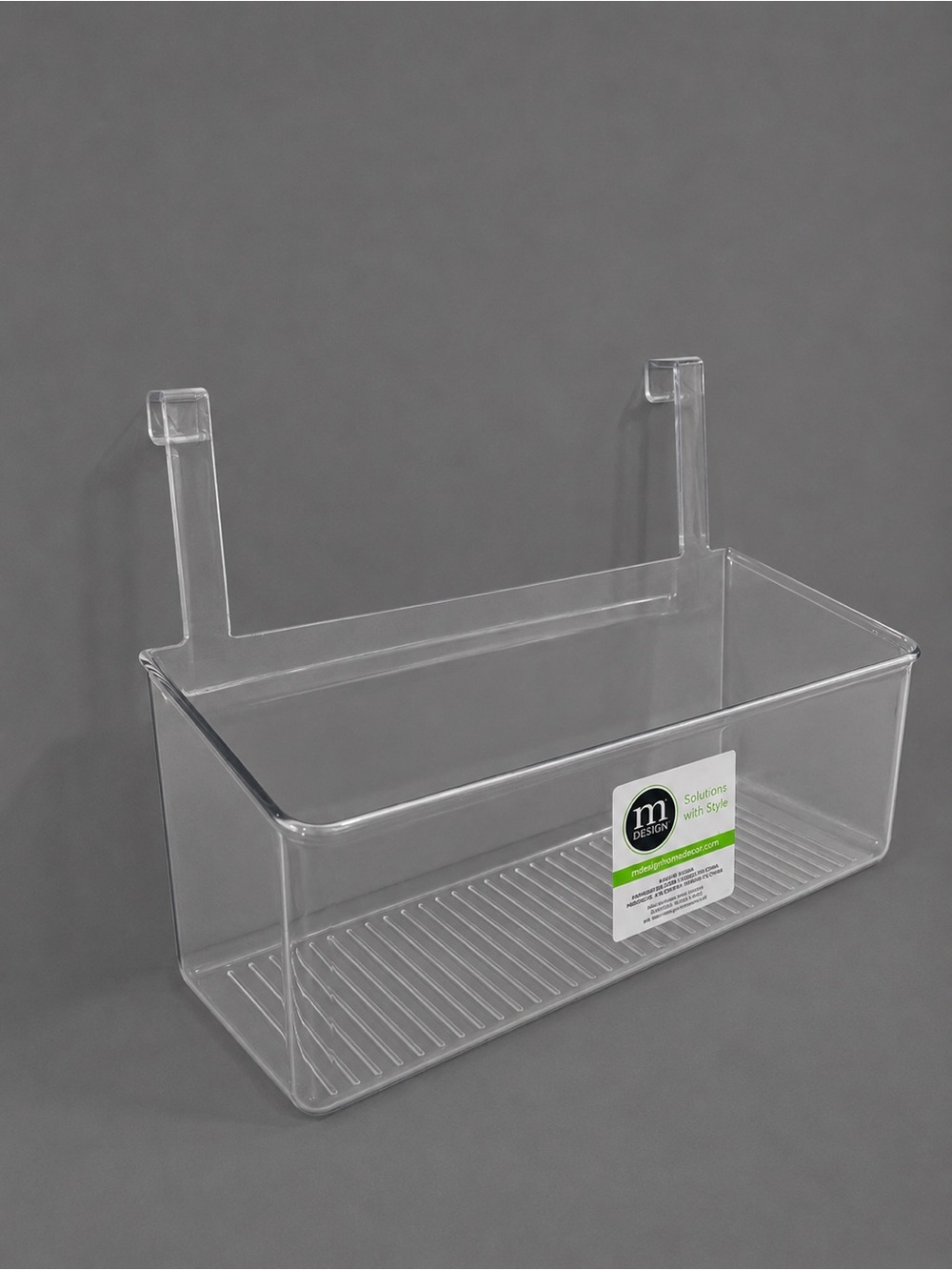 Clear Plastic Refrigerator Door Storage Bin - Clear